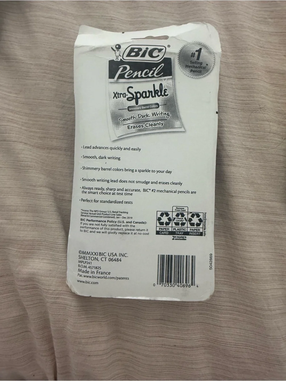 BIC Xtra-Sparkle Mechanical Pencils - Assorted Sparkle Colors